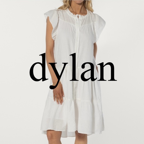DYLAN White Floral Embroidered Dress - Picture 14 of 17